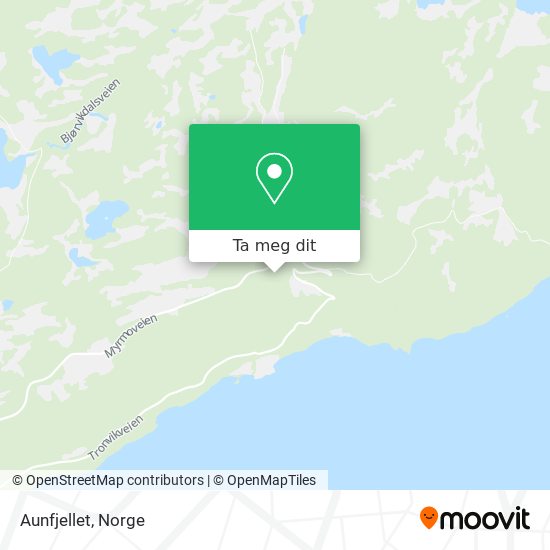 Aunfjellet kart