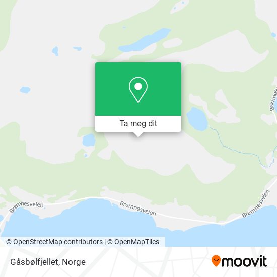 Gåsbølfjellet kart
