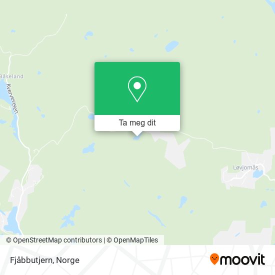 Fjåbbutjern kart