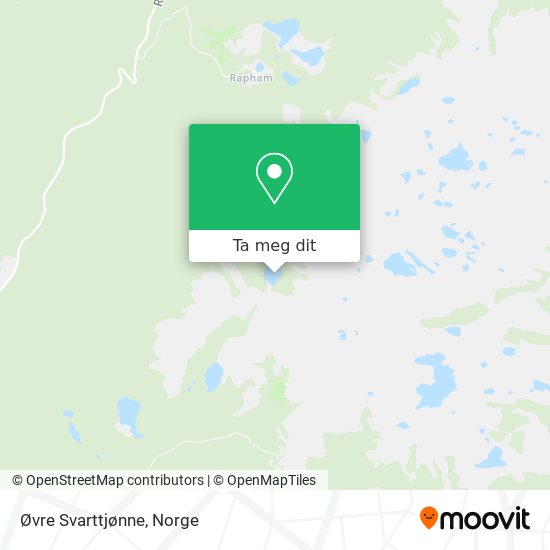 Øvre Svarttjønne kart