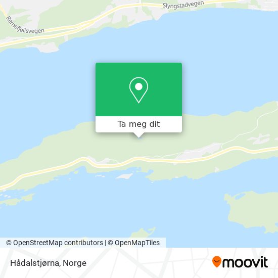 Hådalstjørna kart