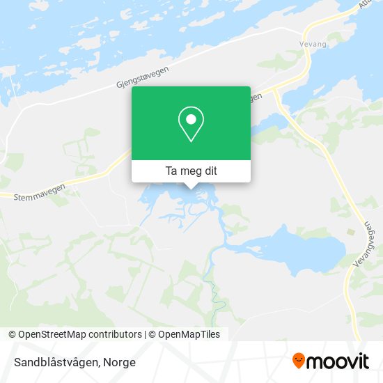 Sandblåstvågen kart