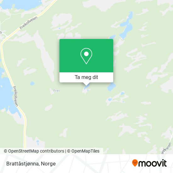 Brattåstjønna kart