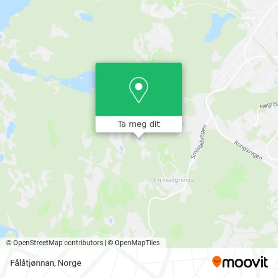 Fålåtjønnan kart