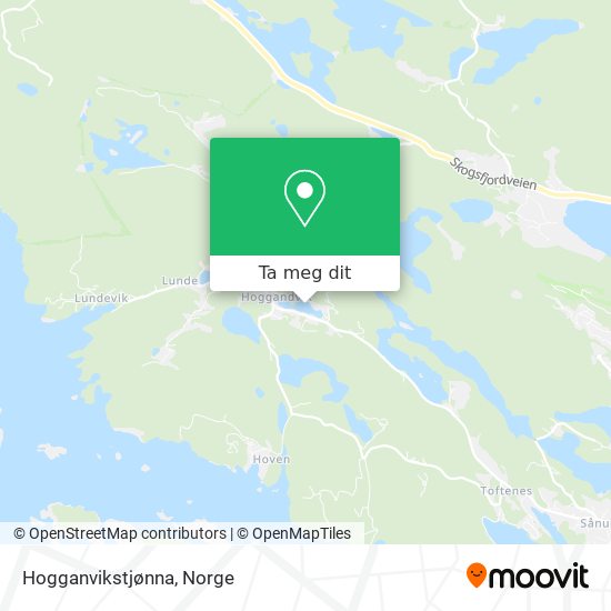 Hogganvikstjønna kart
