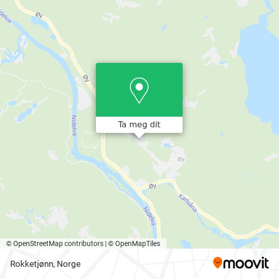 Rokketjønn kart