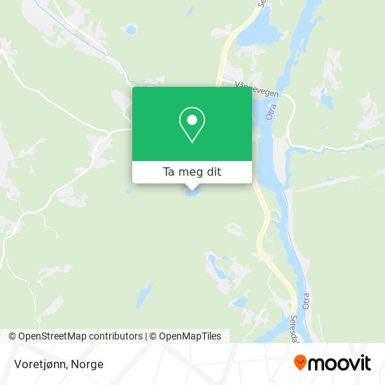 Voretjønn kart