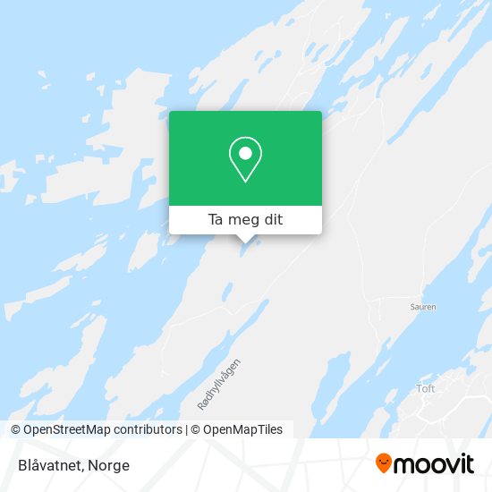 Blåvatnet kart