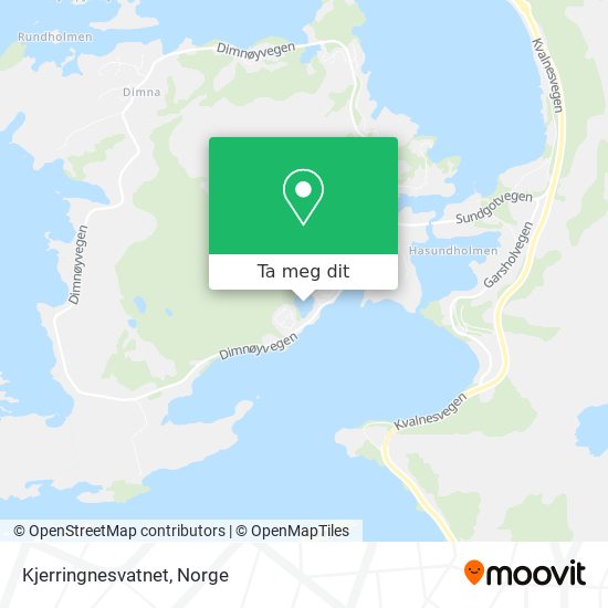 Kjerringnesvatnet kart