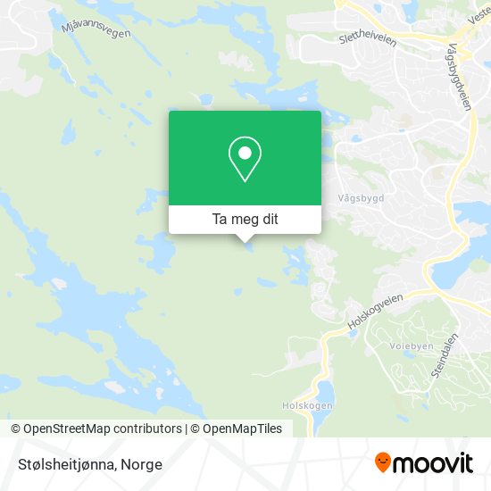 Stølsheitjønna kart