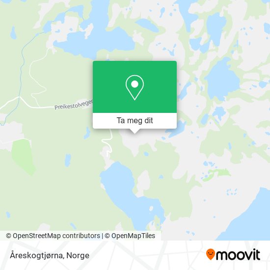 Åreskogtjørna kart