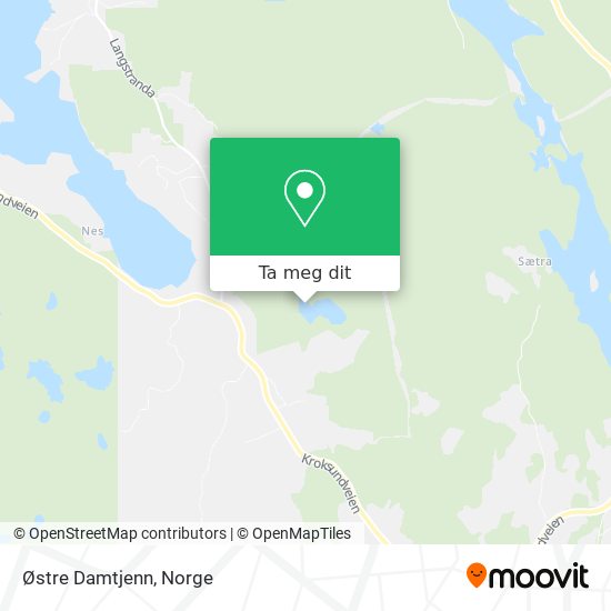 Østre Damtjenn kart