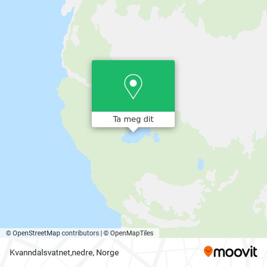 Kvanndalsvatnet,nedre kart