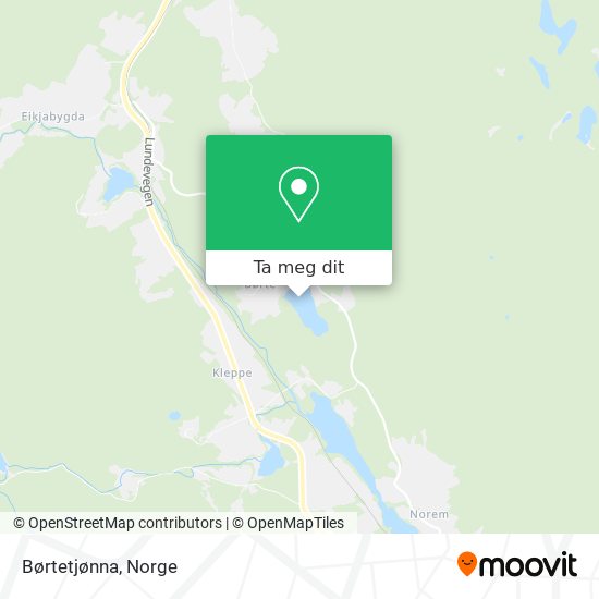 Børtetjønna kart