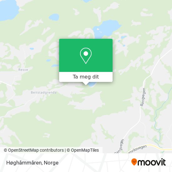 Høghåmmåren kart