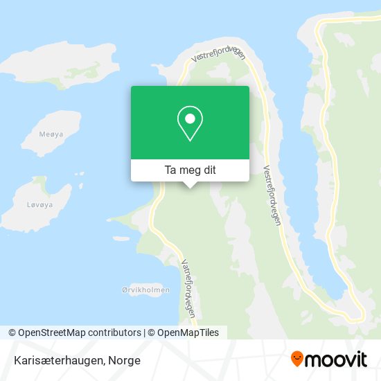 Karisæterhaugen kart