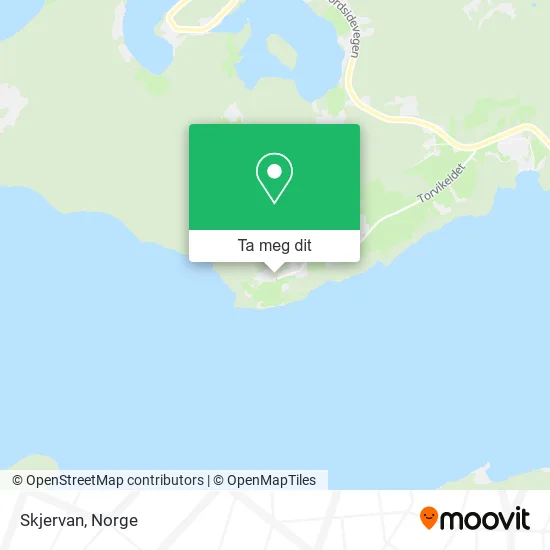 Skjervan kart