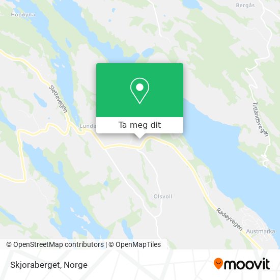 Skjoraberget kart