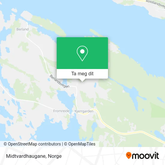 Midtvardhaugane kart