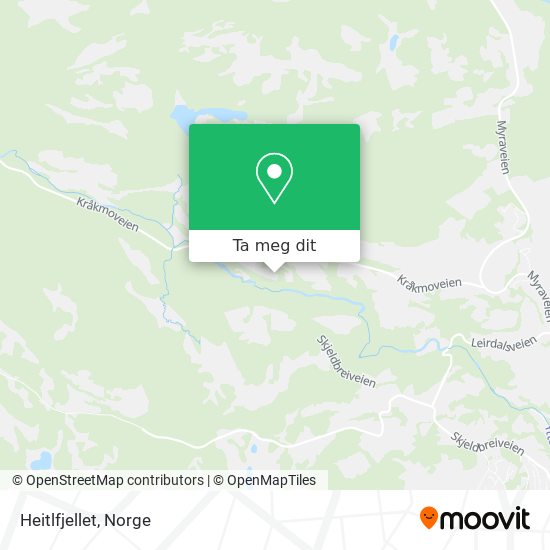 Heitlfjellet kart