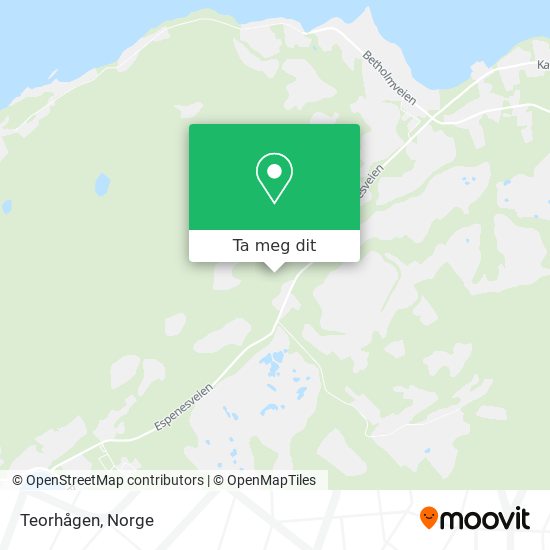 Teorhågen kart