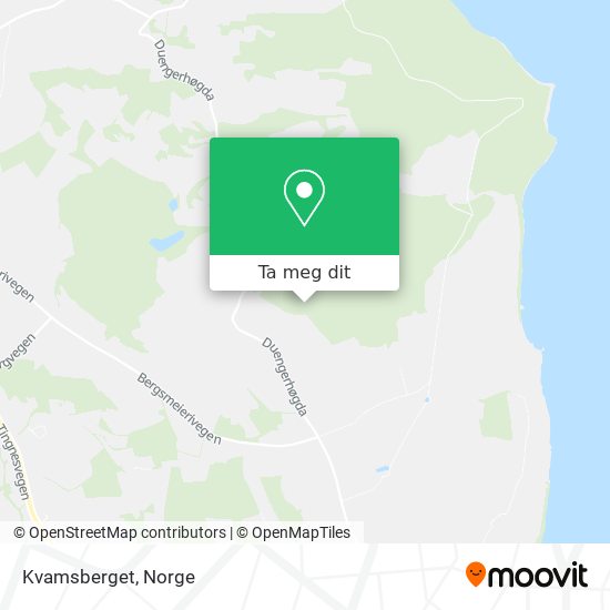 Kvamsberget kart