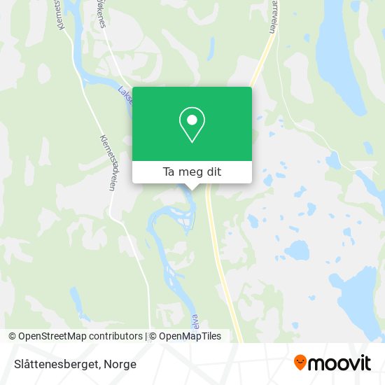 Slåttenesberget kart