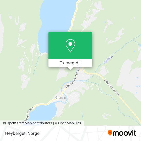 Høyberget kart