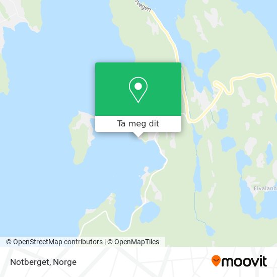 Notberget kart