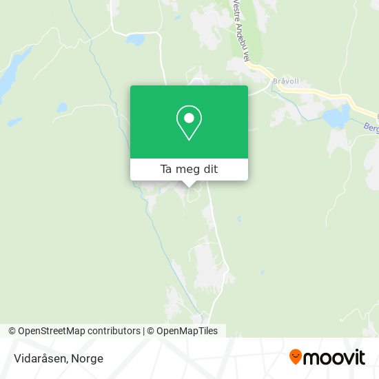 Vidaråsen kart