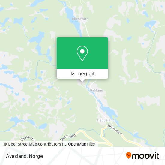 Åvesland kart