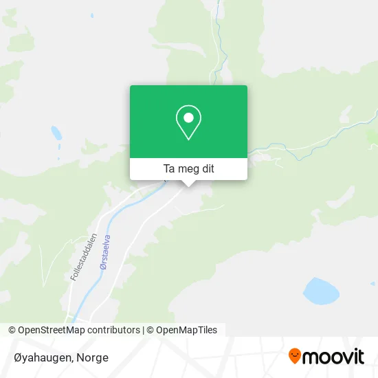 Øyahaugen kart