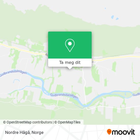Nordre Hågå kart