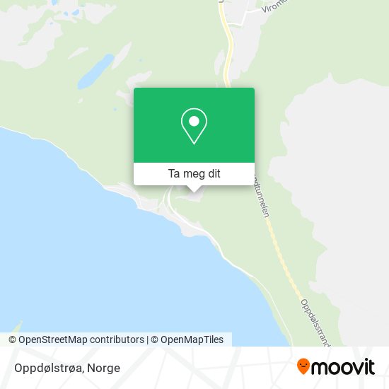 Oppdølstrøa kart