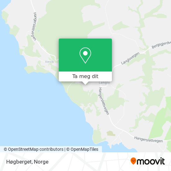 Høgberget kart