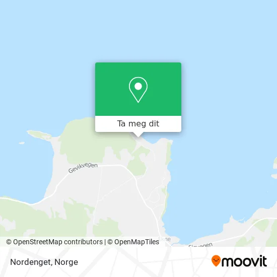 Nordenget kart