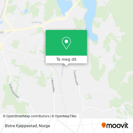 Østre Kjeppestad kart