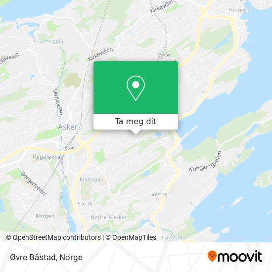 Øvre Båstad kart
