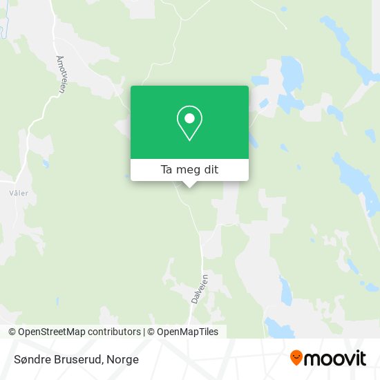 Søndre Bruserud kart