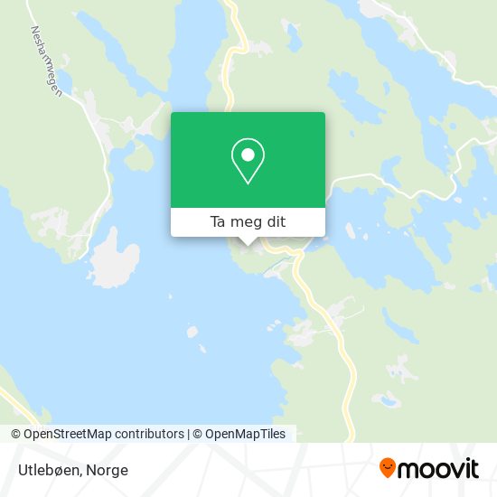 Utlebøen kart