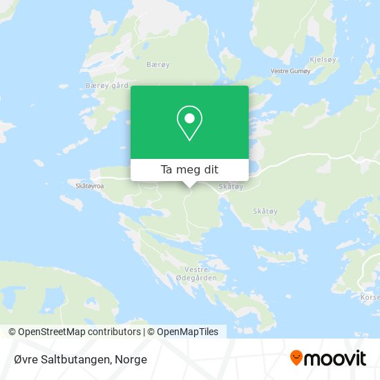 Øvre Saltbutangen kart