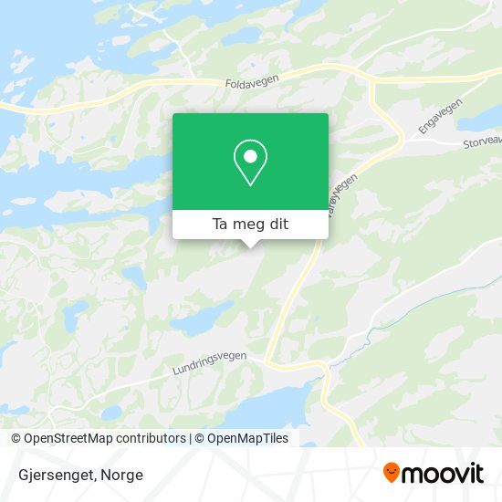 Gjersenget kart