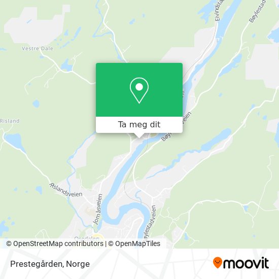 Prestegården kart