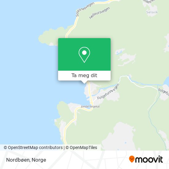 Nordbøen kart