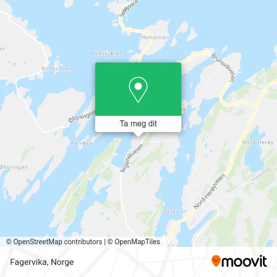 Fagervika kart