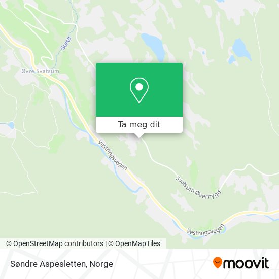 Søndre Aspesletten kart