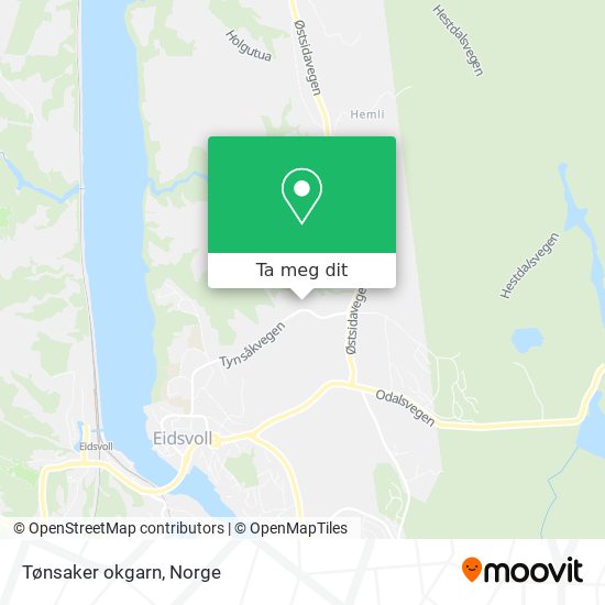 Tønsaker okgarn kart