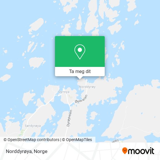 Norddyrøya kart