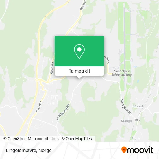 Lingelem,øvre kart