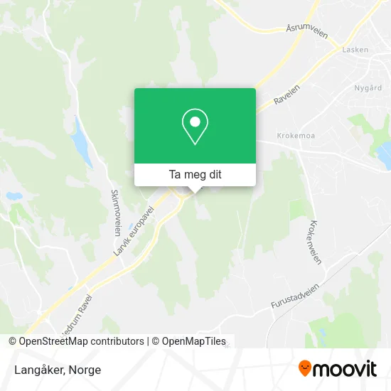 Langåker kart
